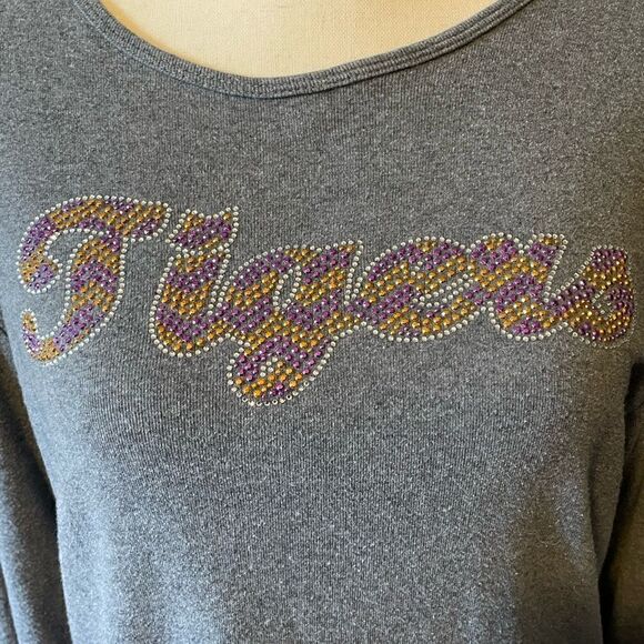 “Tigers” Gray Long sleeve T-shirt - Picture 2 of 4